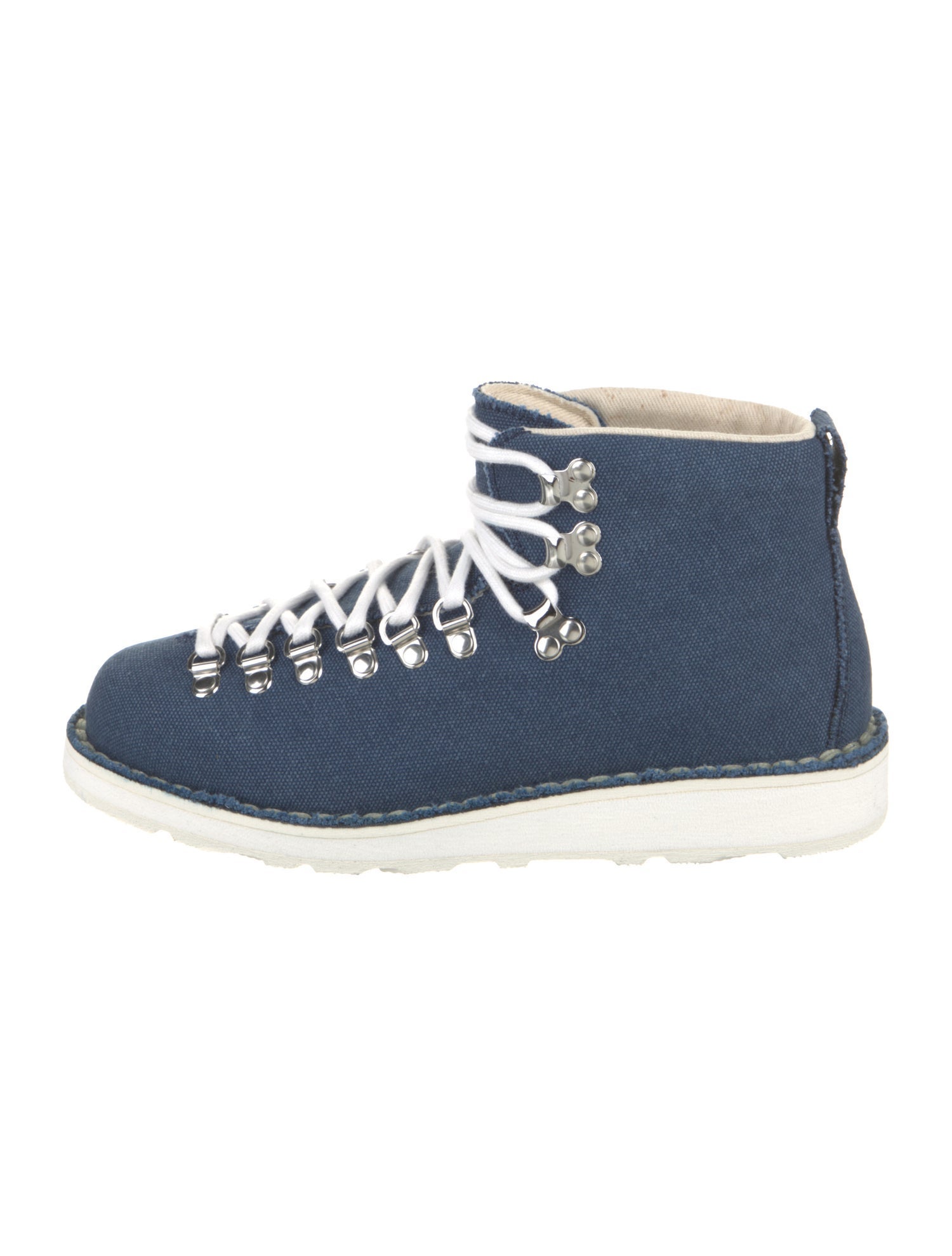 The Elder Statesman Denim Lace-Up Boots