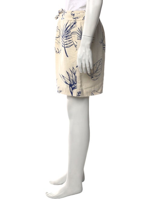 The Elder Statesman Floral Print Jogger Shorts