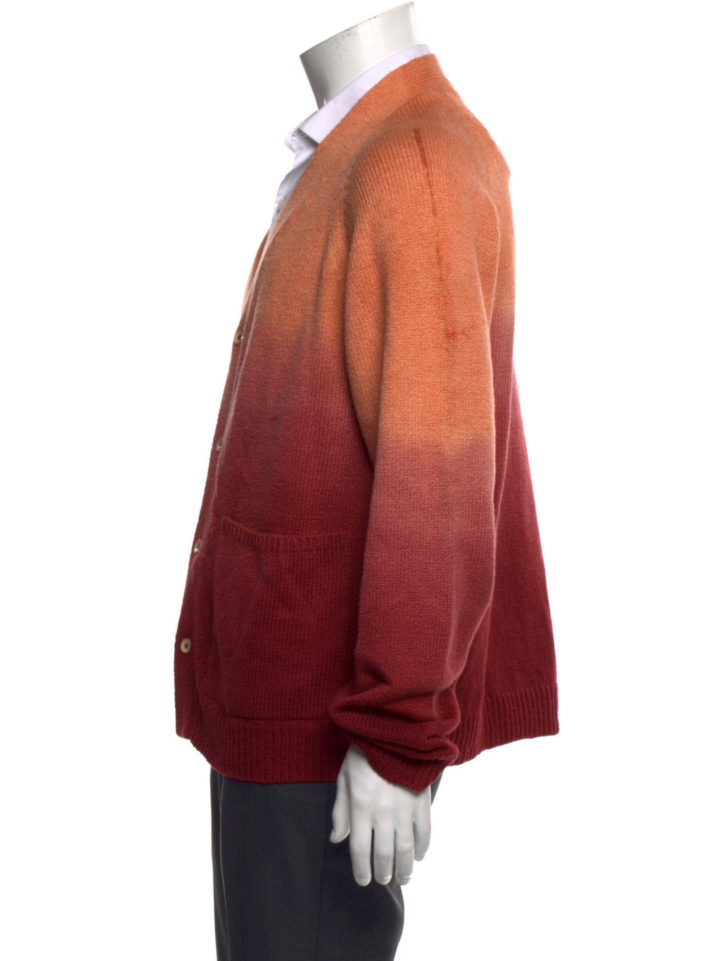 The Elder Statesman V-Neck Long Sleeve Cardigan