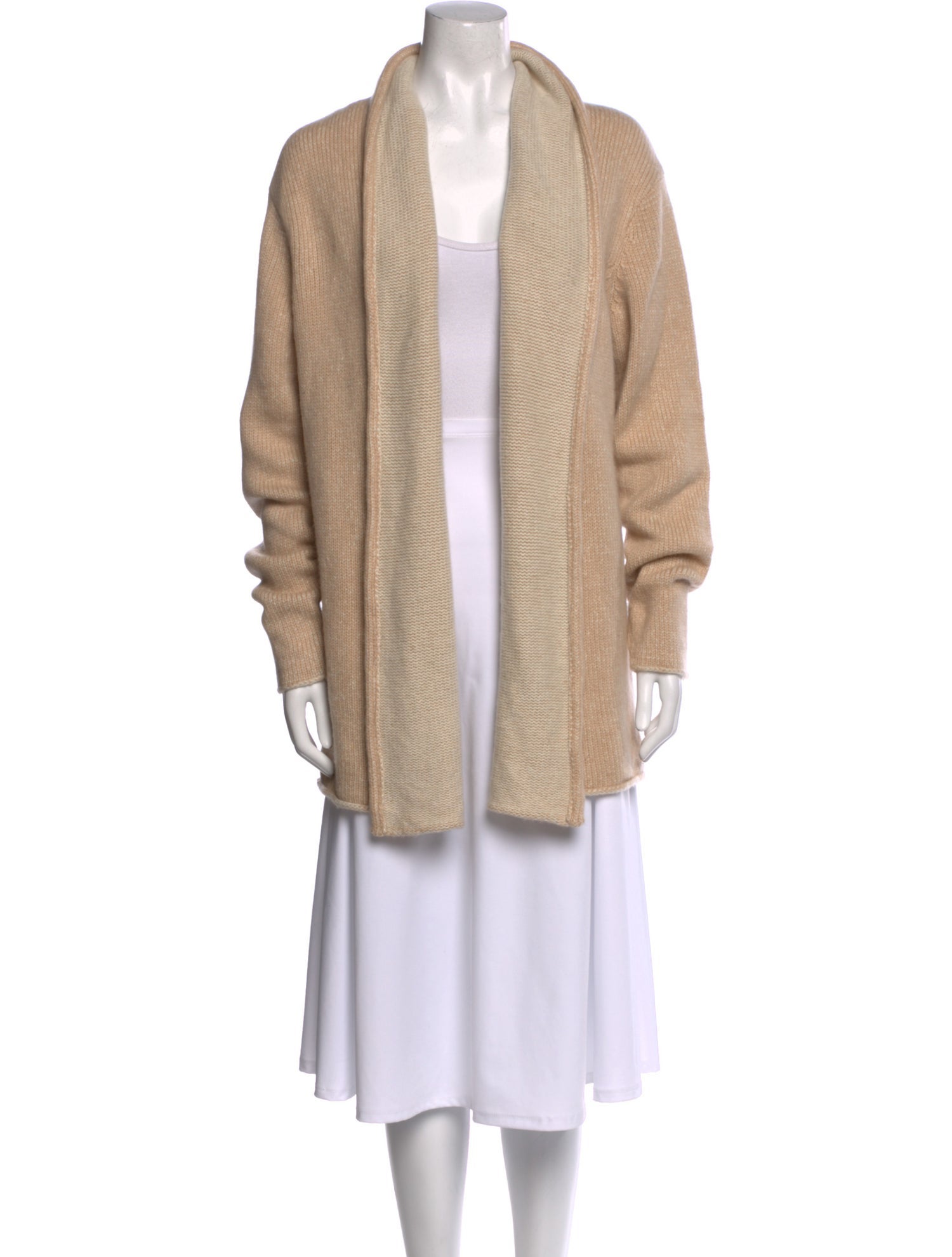 The Elder Statesman Cashmere Open Front Sweater