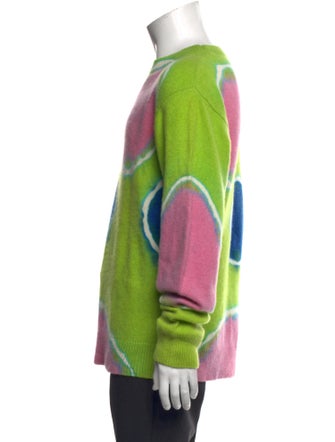 The Elder Statesman Cashmere Tie-Dye Print Pullover