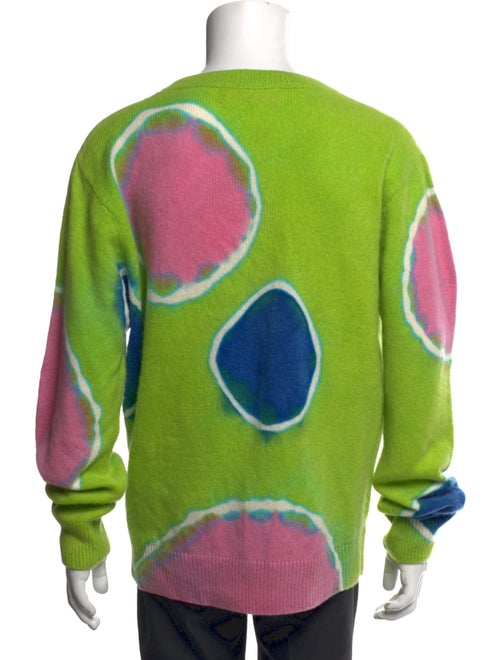 The Elder Statesman Cashmere Tie-Dye Print Pullover
