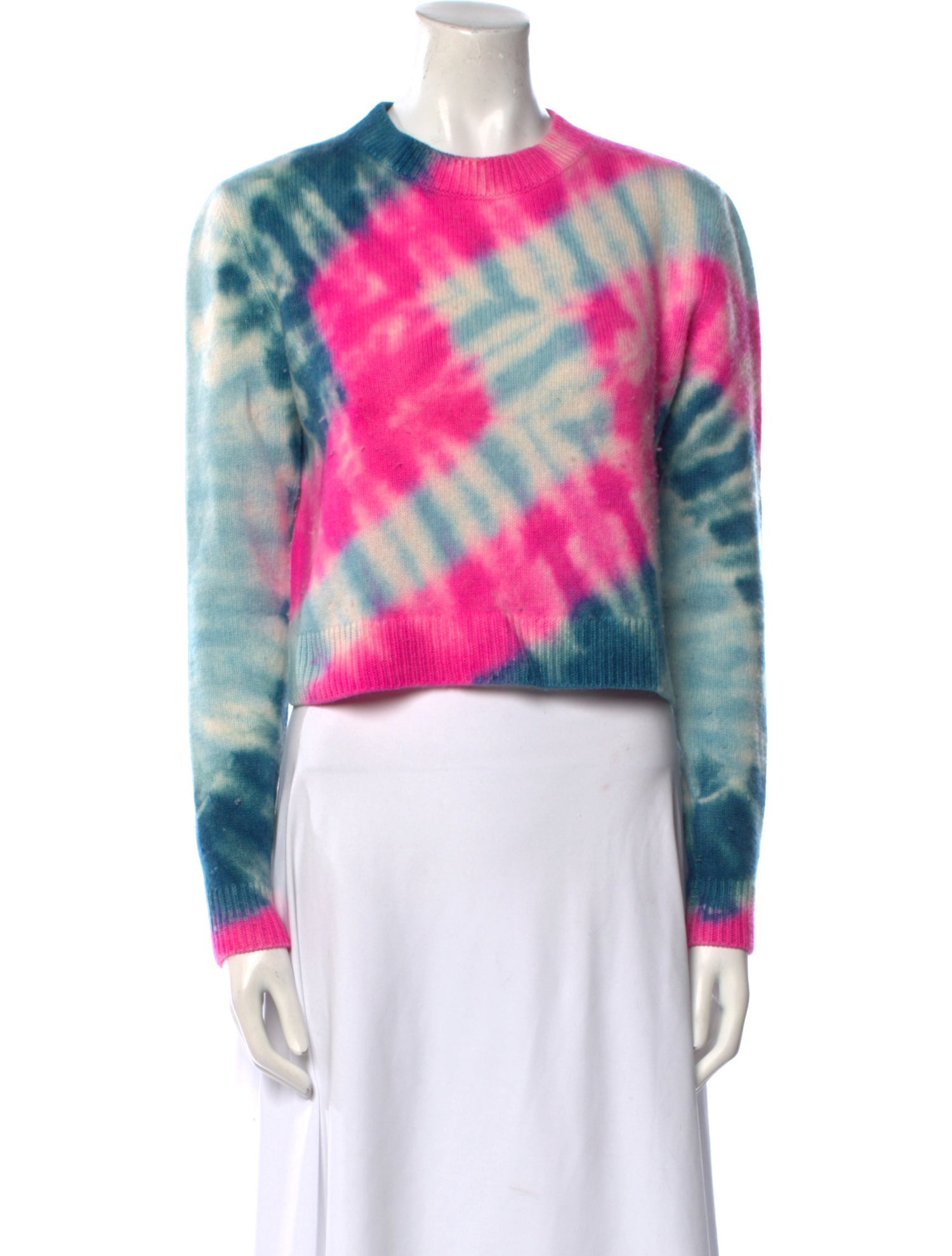 The Elder Statesman Cashmere Tie-Dye Print Sweater