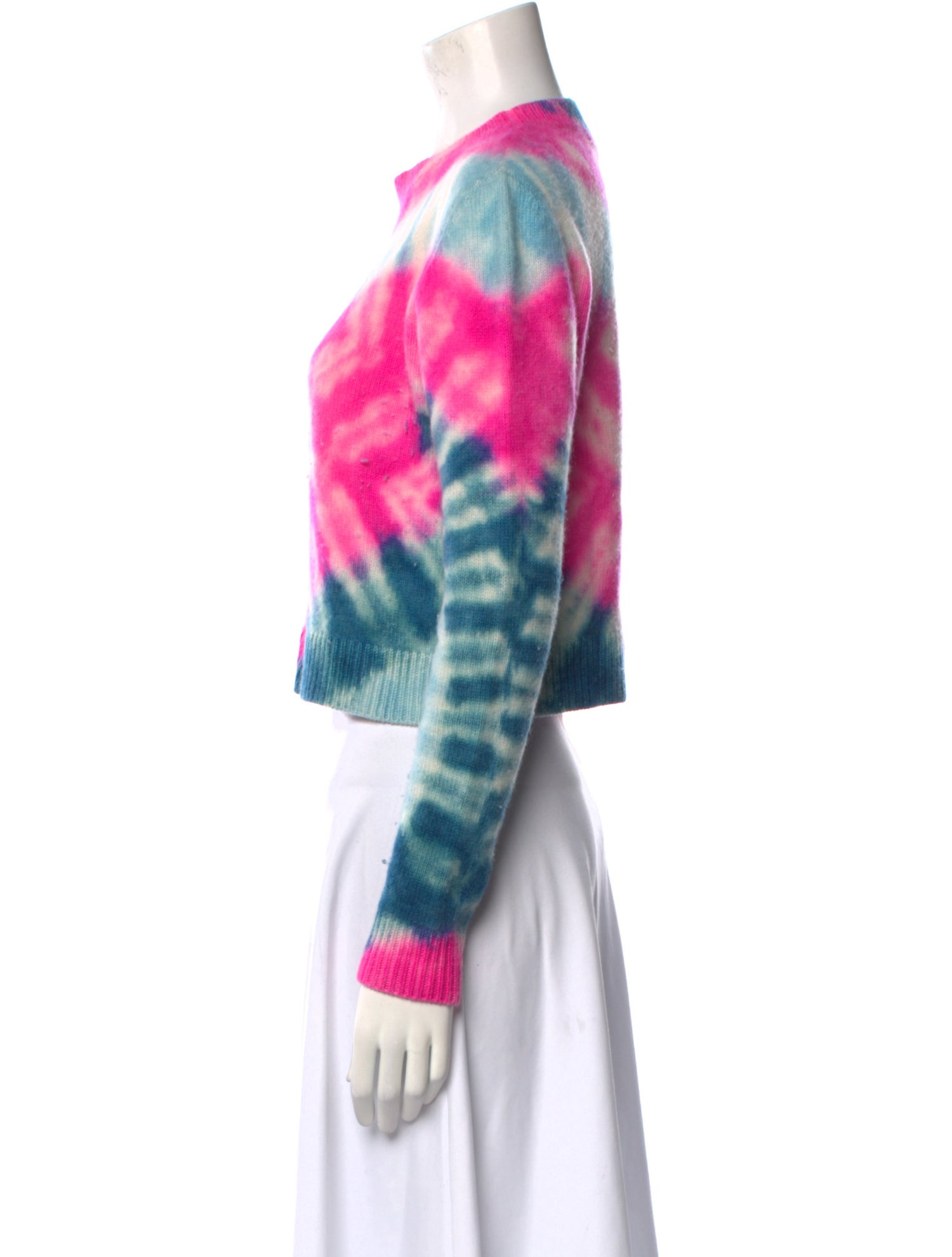 The Elder Statesman Cashmere Tie-Dye Print Sweater