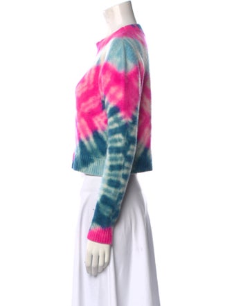 The Elder Statesman Cashmere Tie-Dye Print Sweater