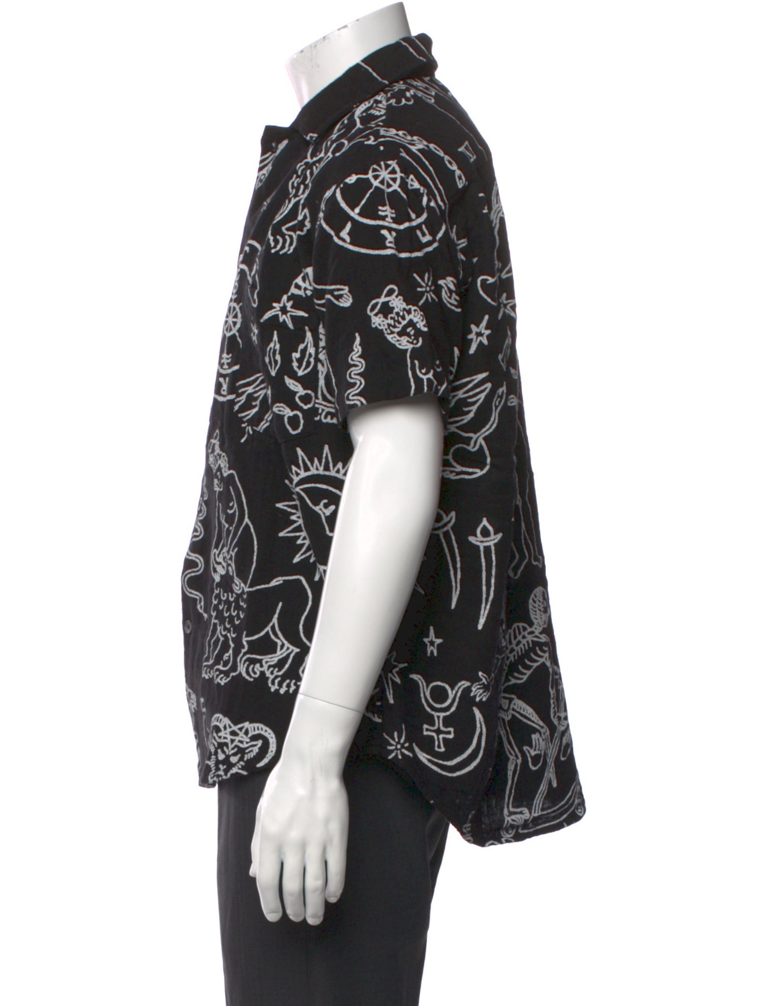 The Elder Statesman Printed Short Sleeve Shirt