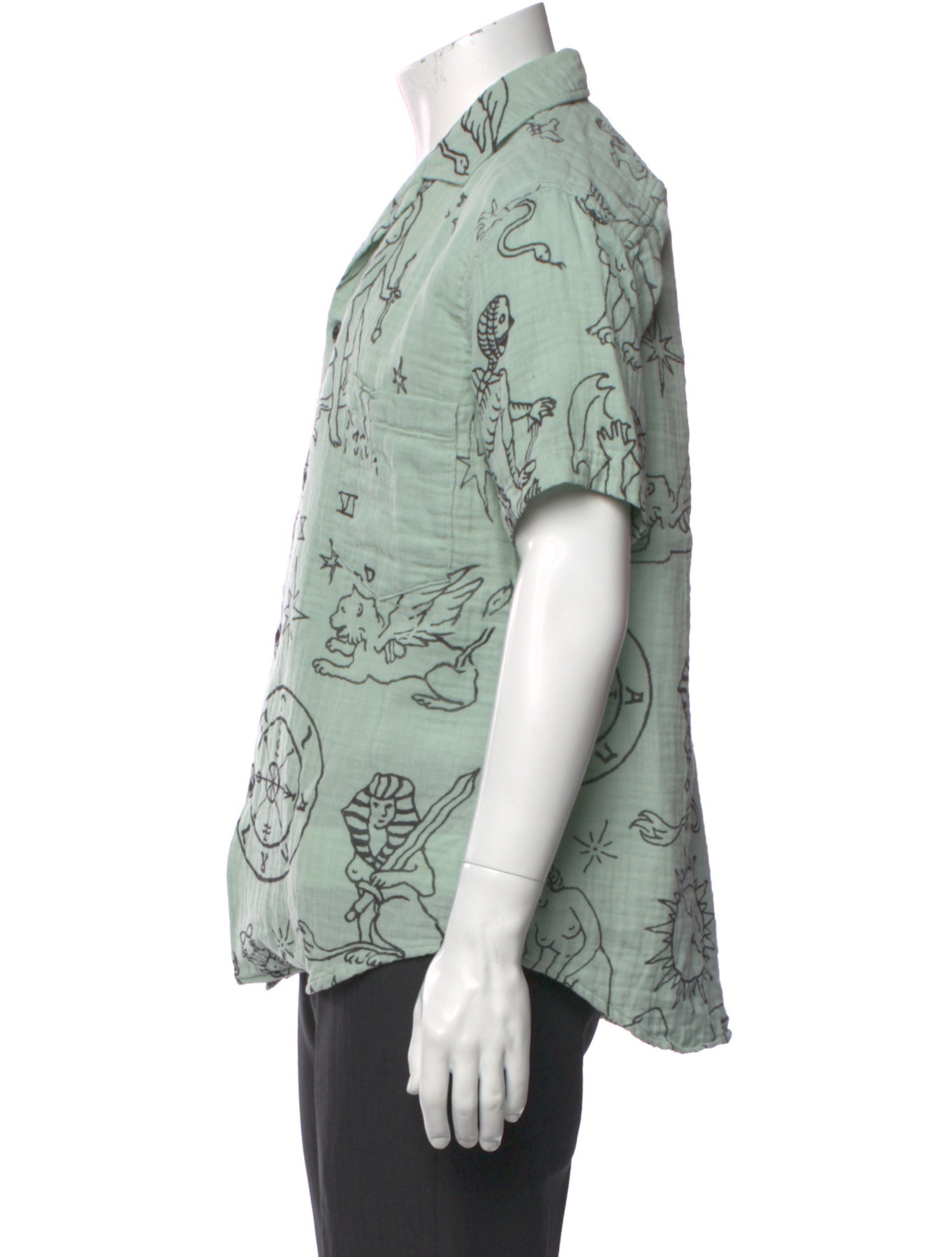 The Elder Statesman Printed Short Sleeve Shirt