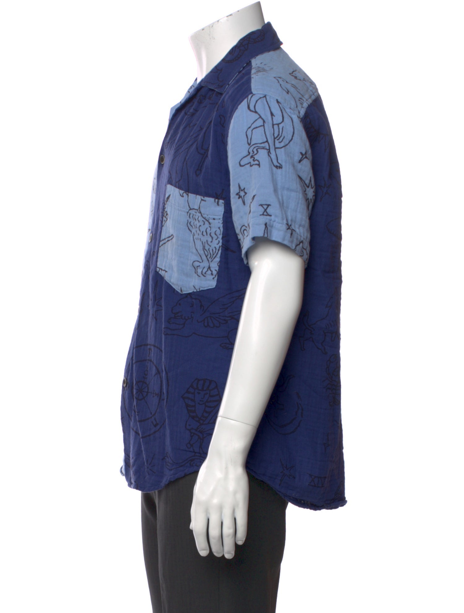 The Elder Statesman Printed Short Sleeve Shirt