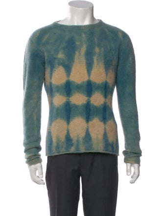 The Elder Statesman Cashmere Tie-Dye Print Pullover