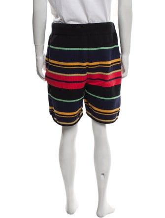 The Elder Statesman Striped Jogger Shorts