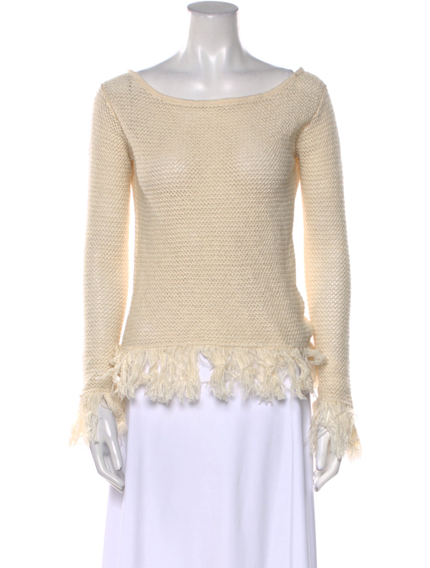 The Elder Statesman Bateau Neckline Sweater