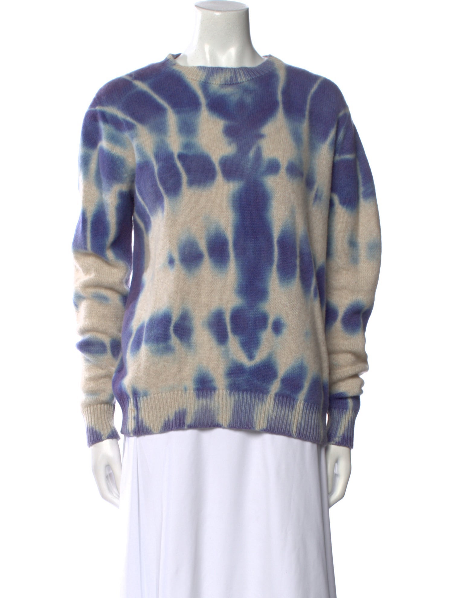 The Elder Statesman Cashmere Tie-Dye Print Sweater
