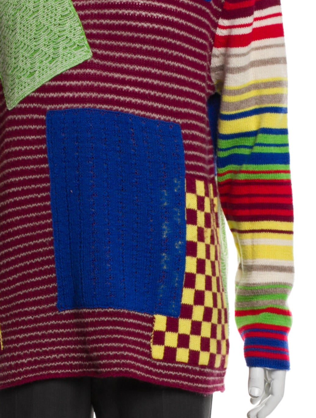 The Elder Statesman Merino Wool Striped Pullover