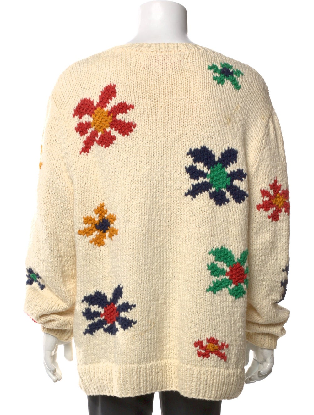 The Elder Statesman Pullover Neutrals Floral Prin… - image 3