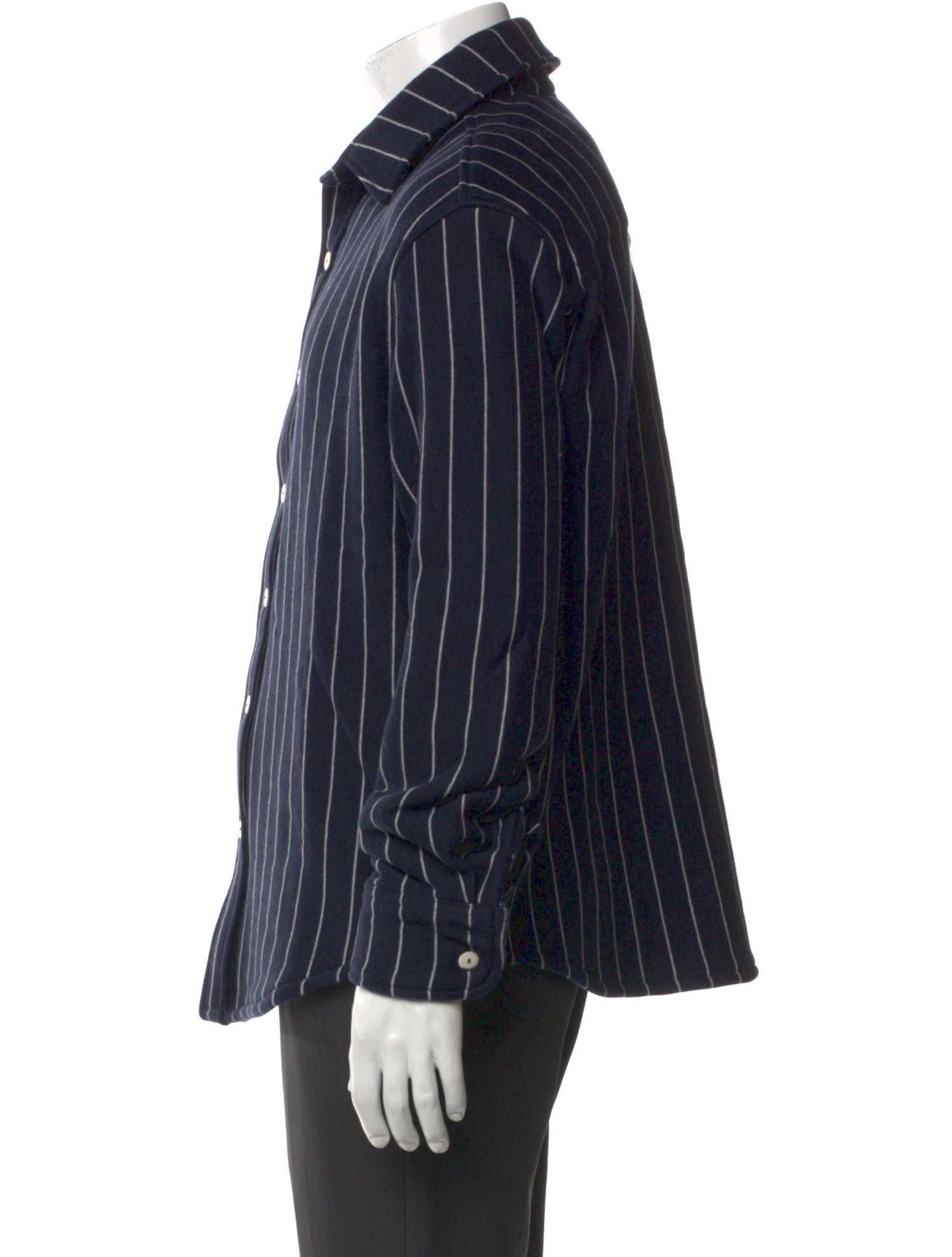 The Elder Statesman Striped Long Sleeve Shirt