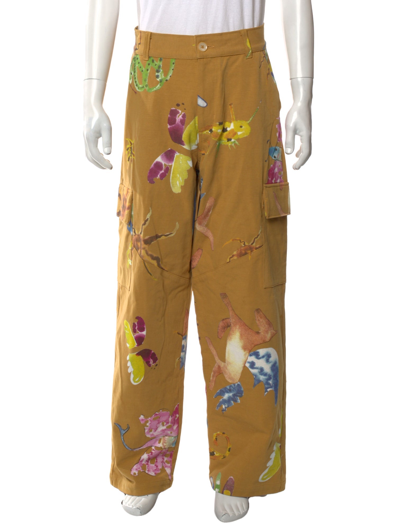 The Elder Statesman Printed Cargo Pants