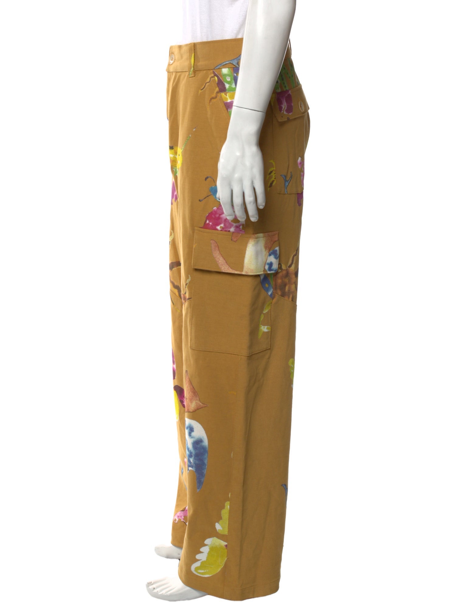 The Elder Statesman Printed Cargo Pants