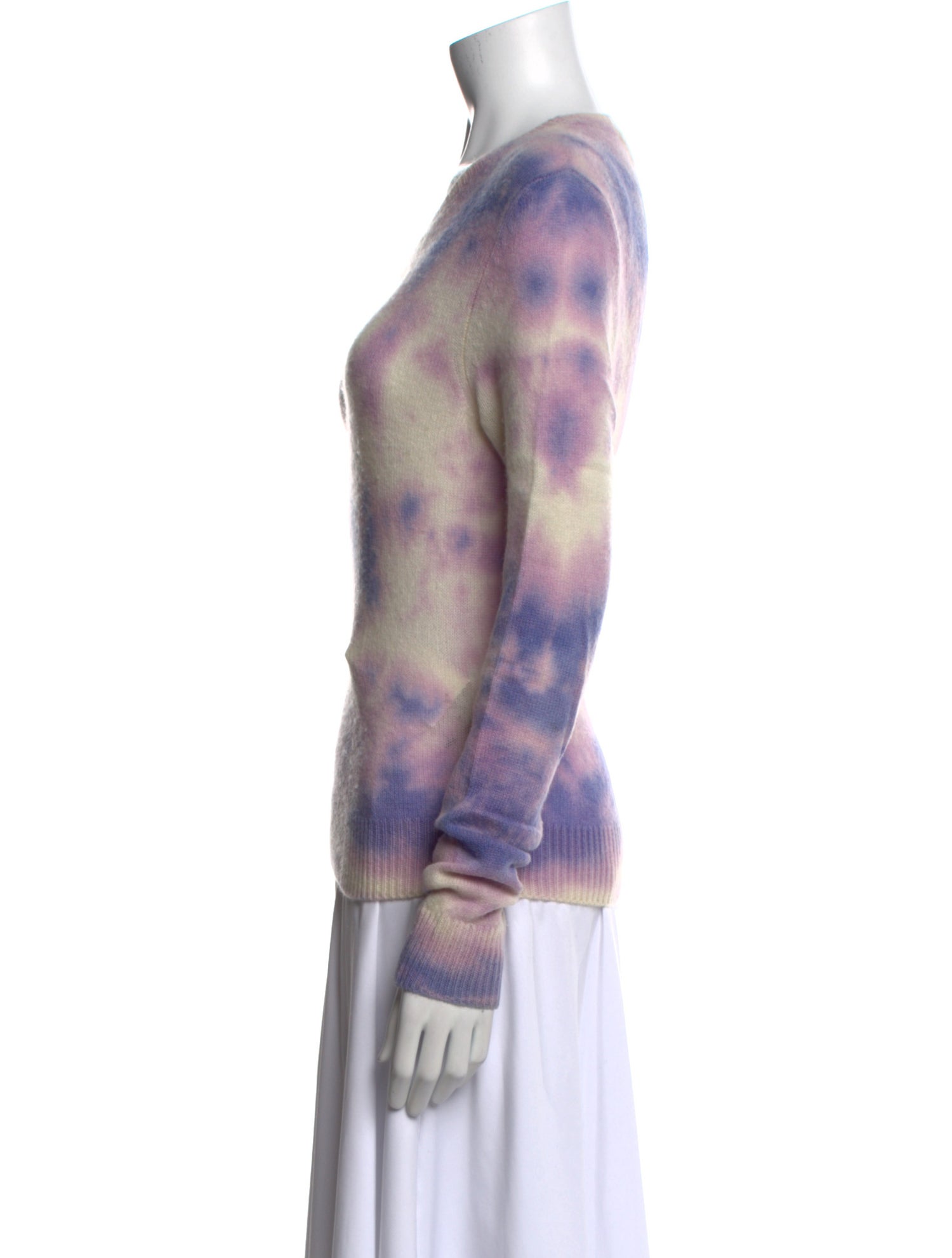 The Elder Statesman Cashmere Tie-Dye Print Sweater