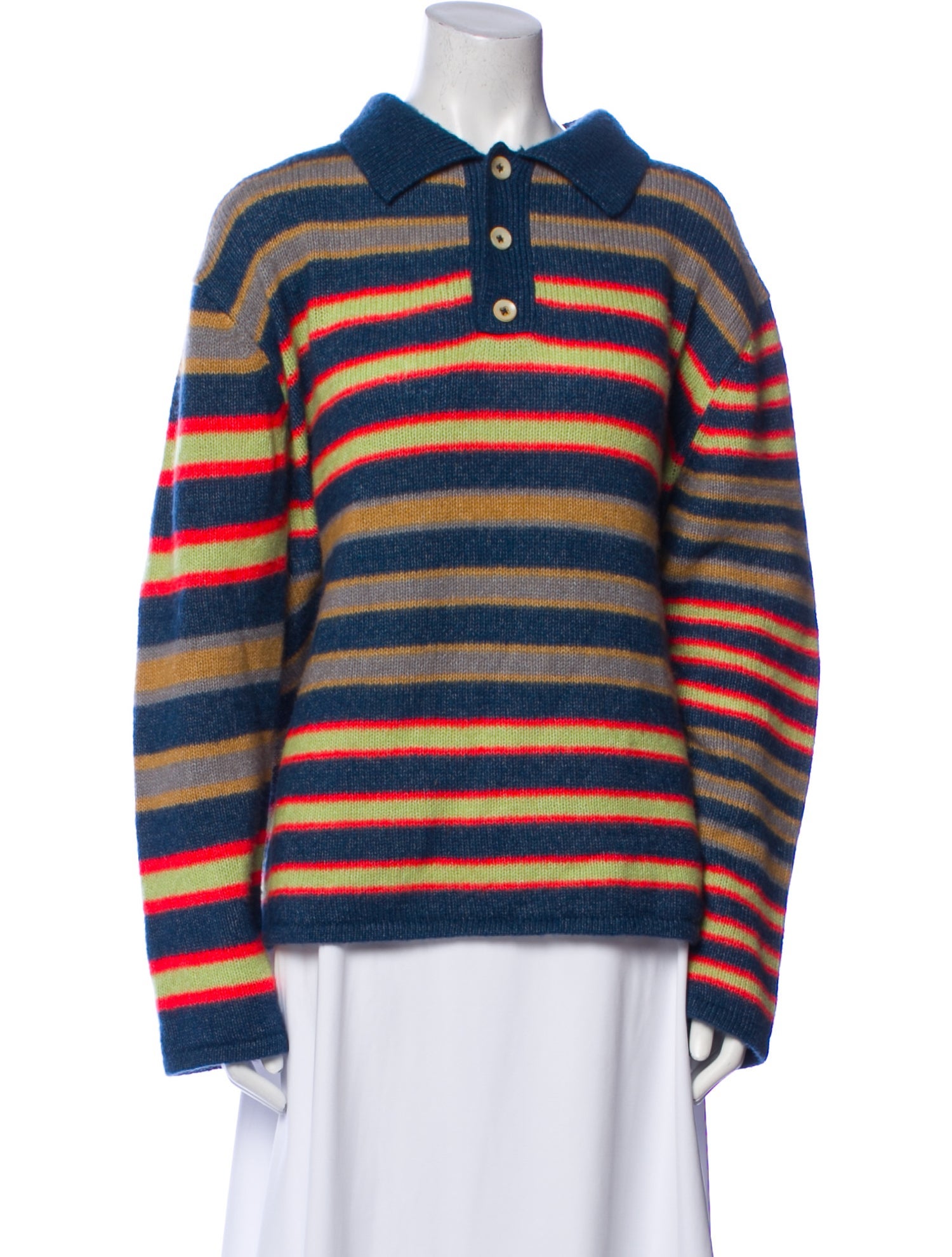 The Elder Statesman Cashmere Striped Sweater