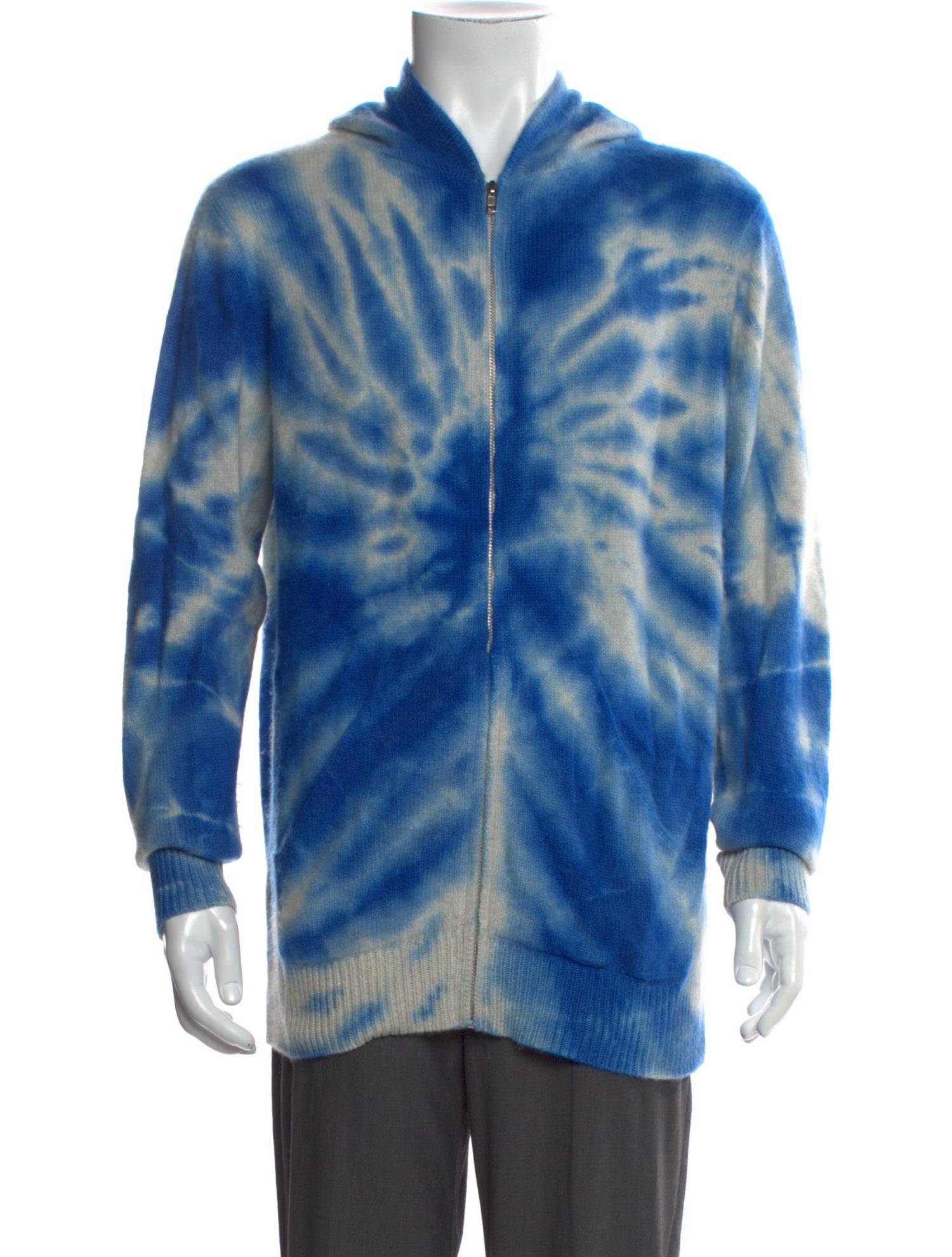 The Elder Statesman Cashmere Tie-Dye Print Cardigan
