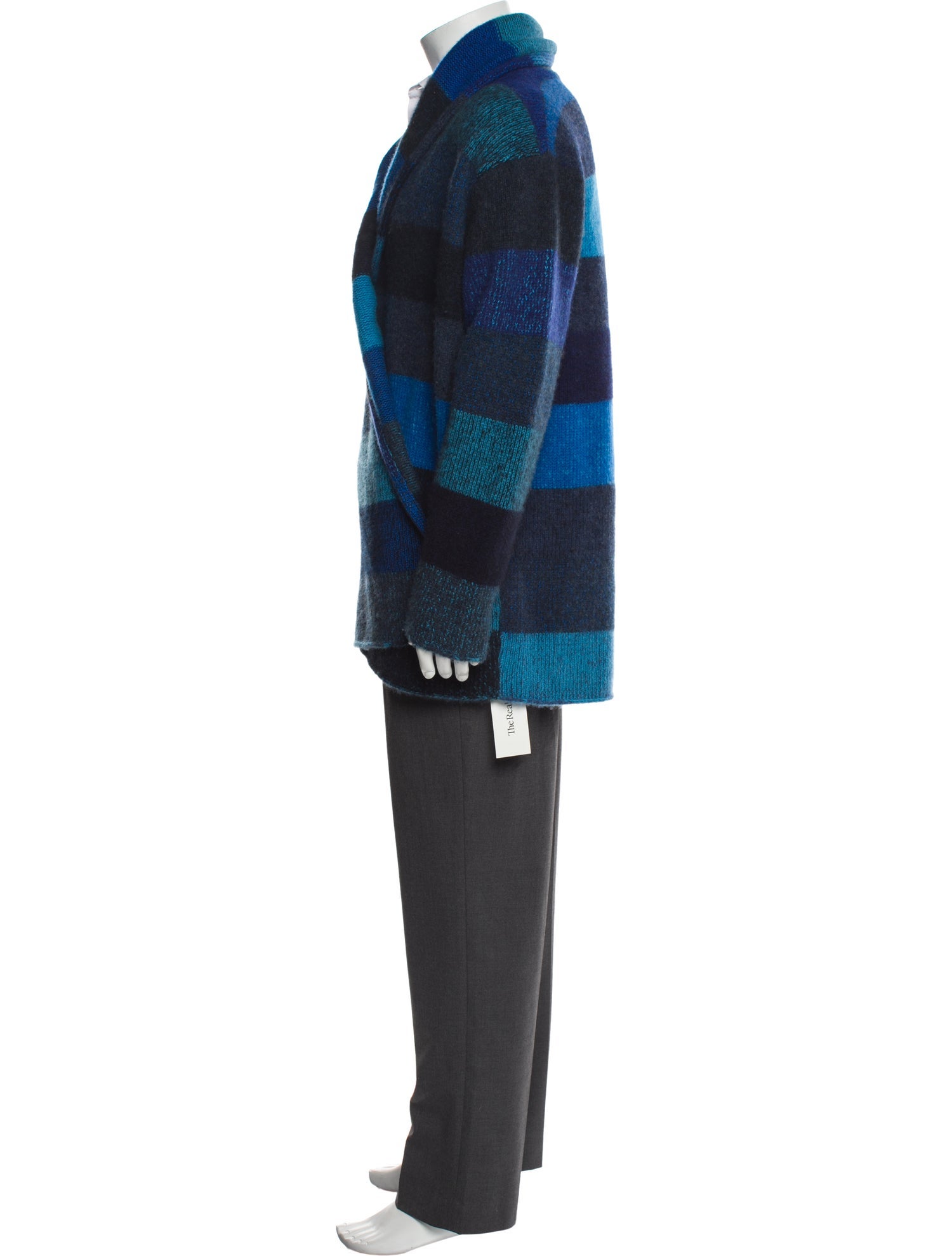 The Elder Statesman Cashmere Striped Cardigan