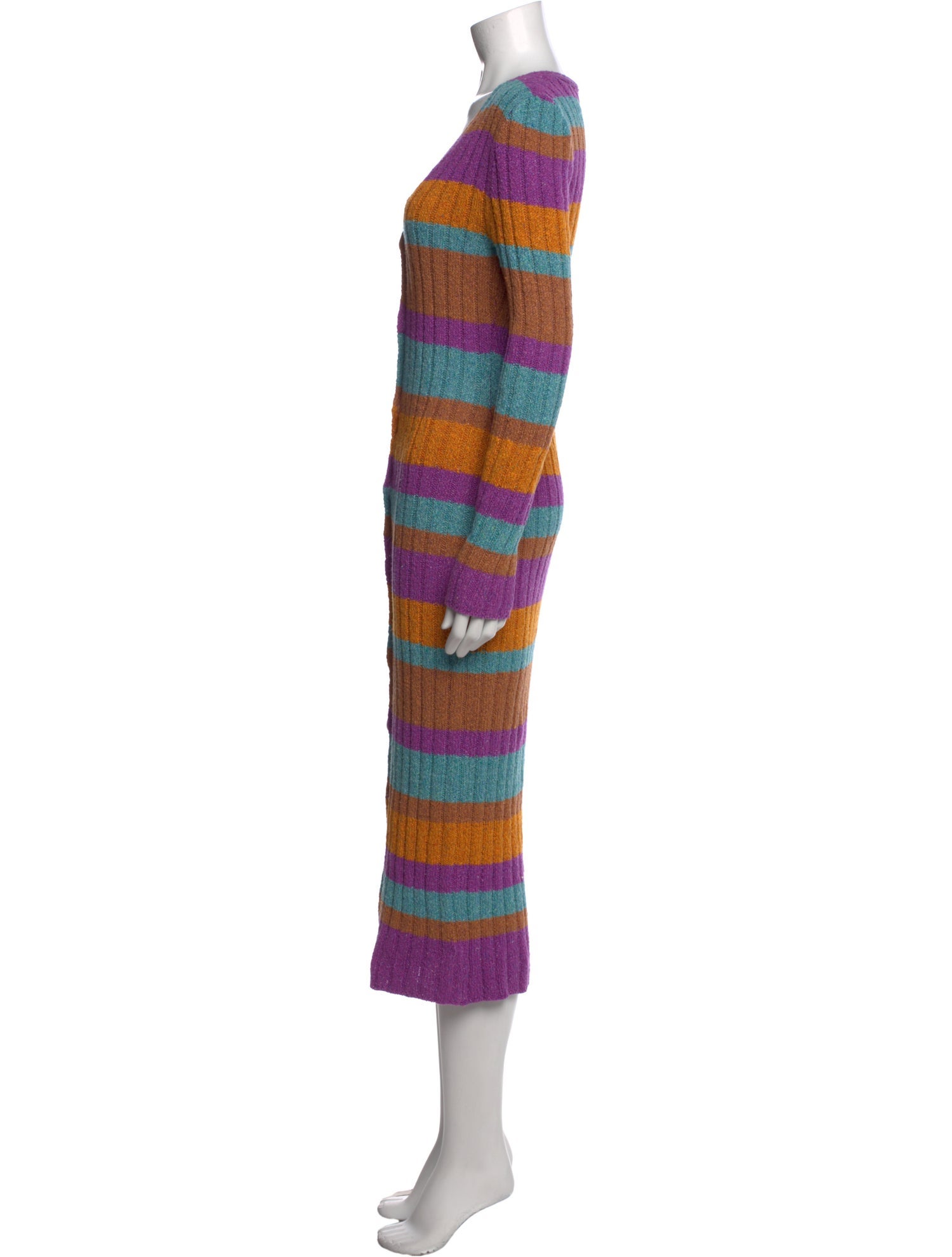 The Elder Statesman Striped Long Dress