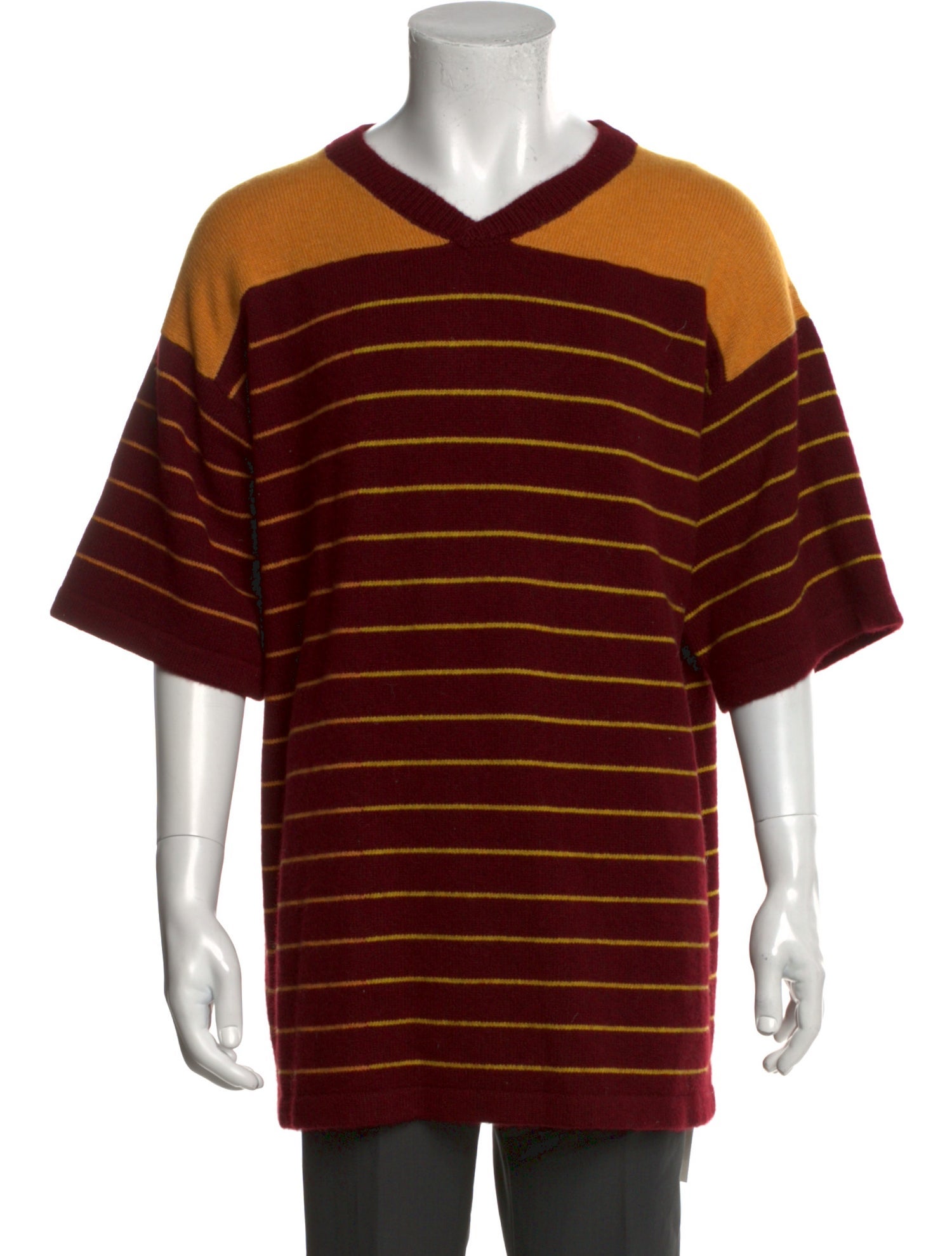 The Elder Statesman Cashmere Striped Pullover