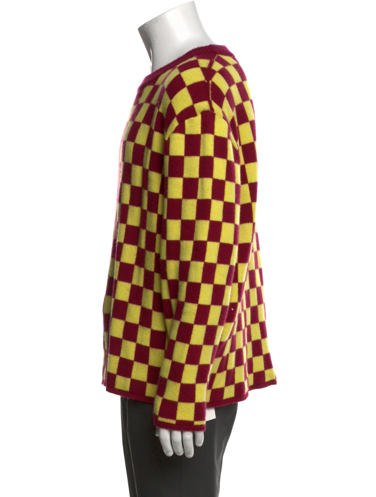 The Elder Statesman Cashmere Plaid Print Pullover