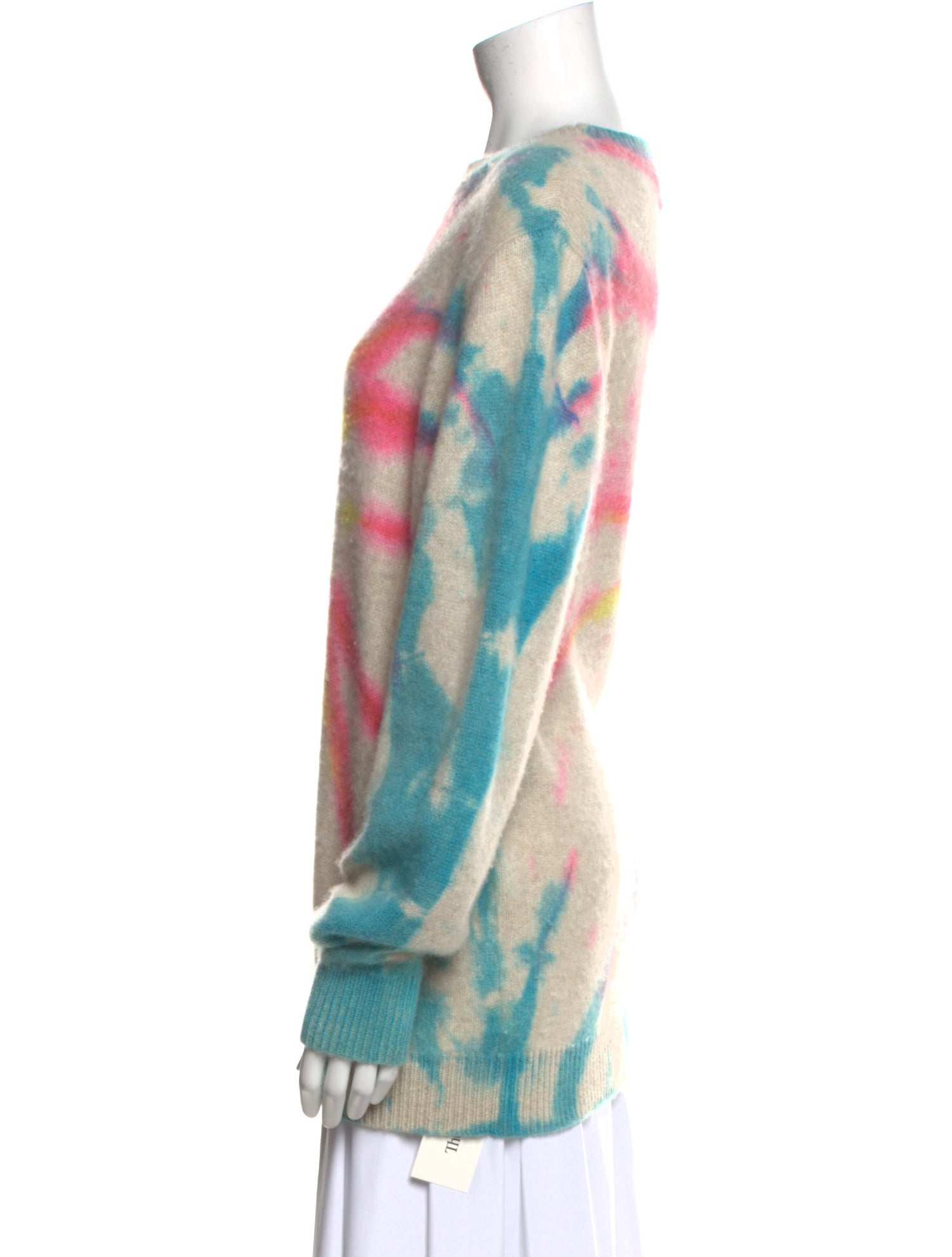 The Elder Statesman Cashmere Tie-Dye Print Sweater