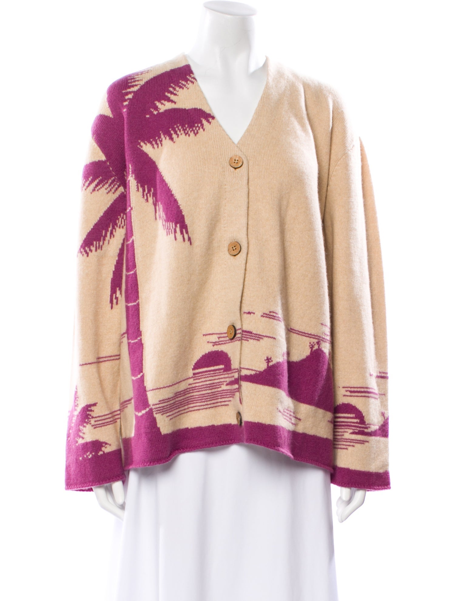 The Elder Statesman Cashmere Graphic Print Jacket