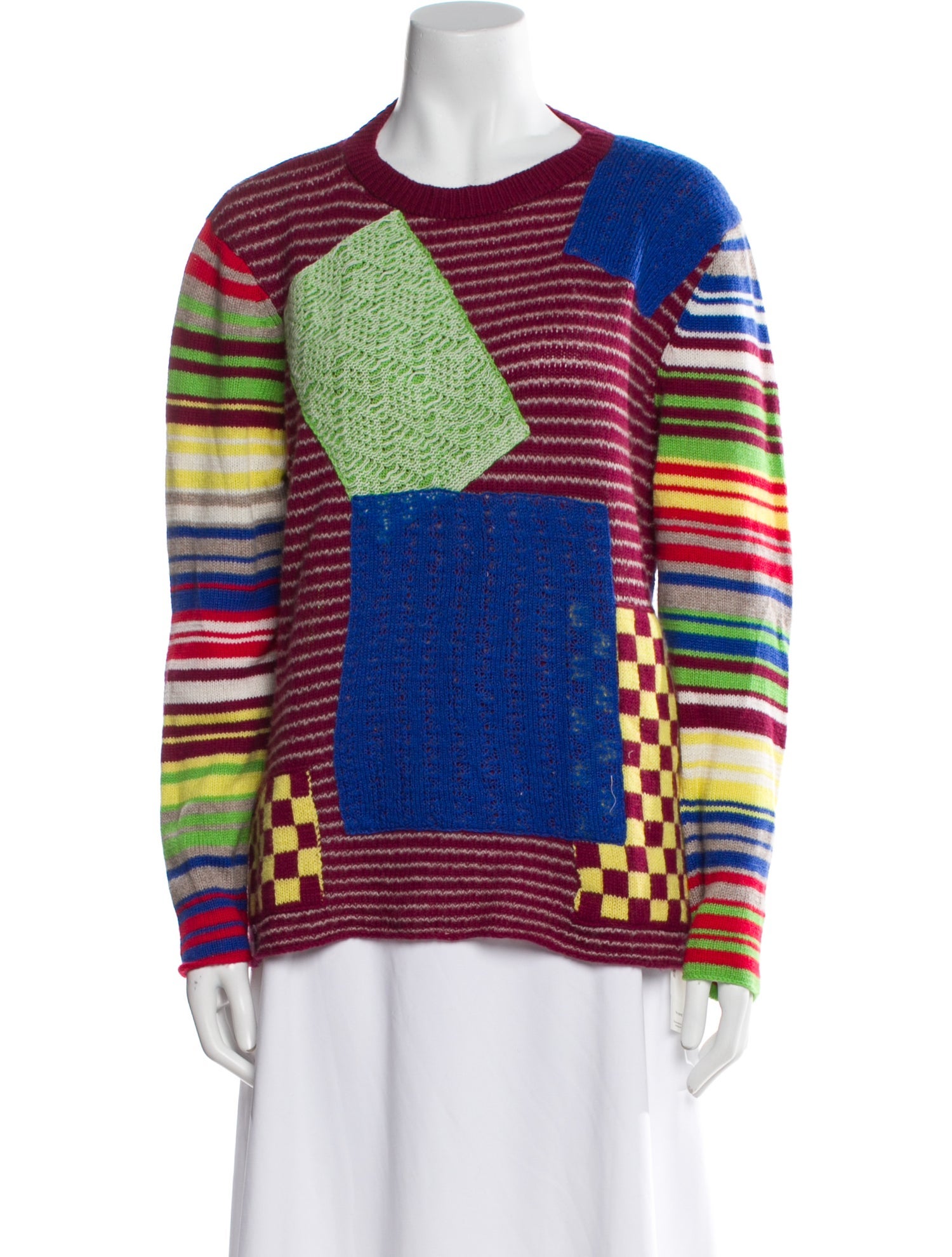 The Elder Statesman Wool Printed Sweater