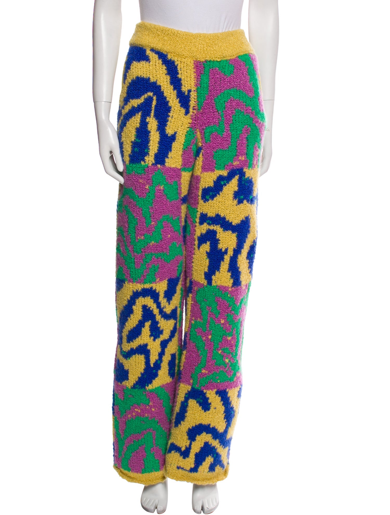 The Elder Statesman Cashmere Printed Sweatpants