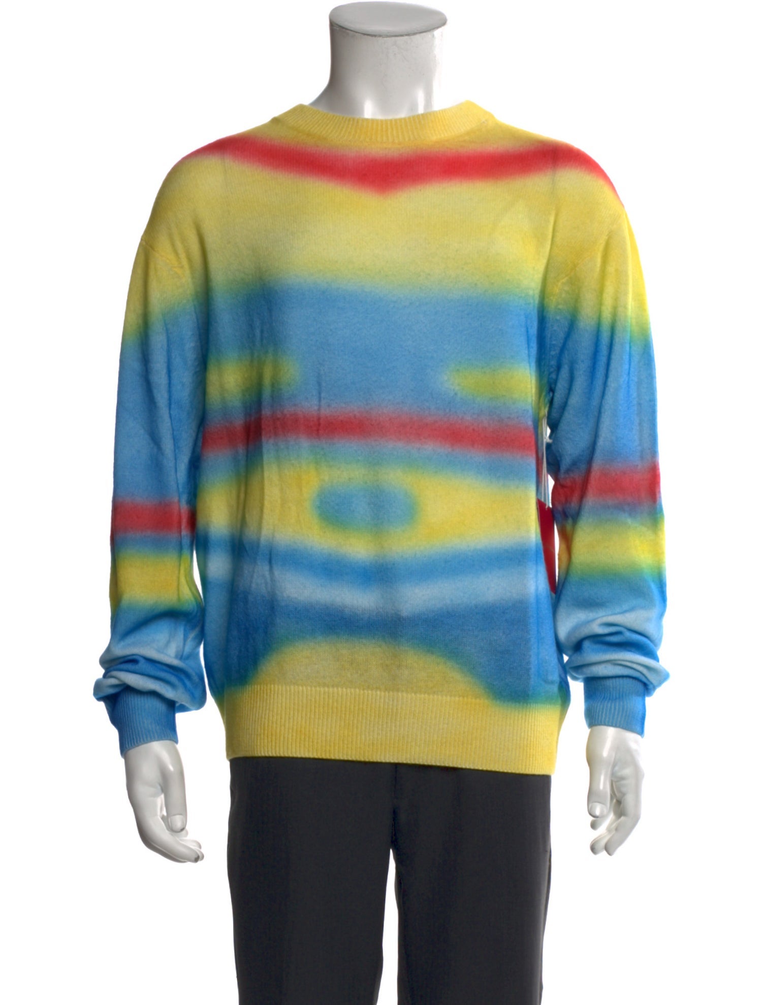 The Elder Statesman Cashmere Striped Pullover w/ Tags