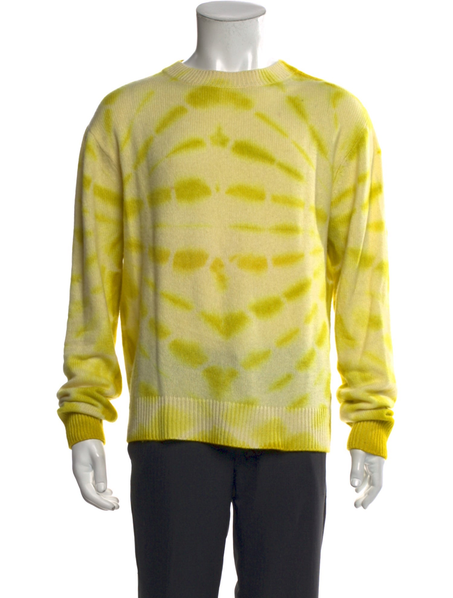 The Elder Statesman Cashmere Graphic Print Pullover