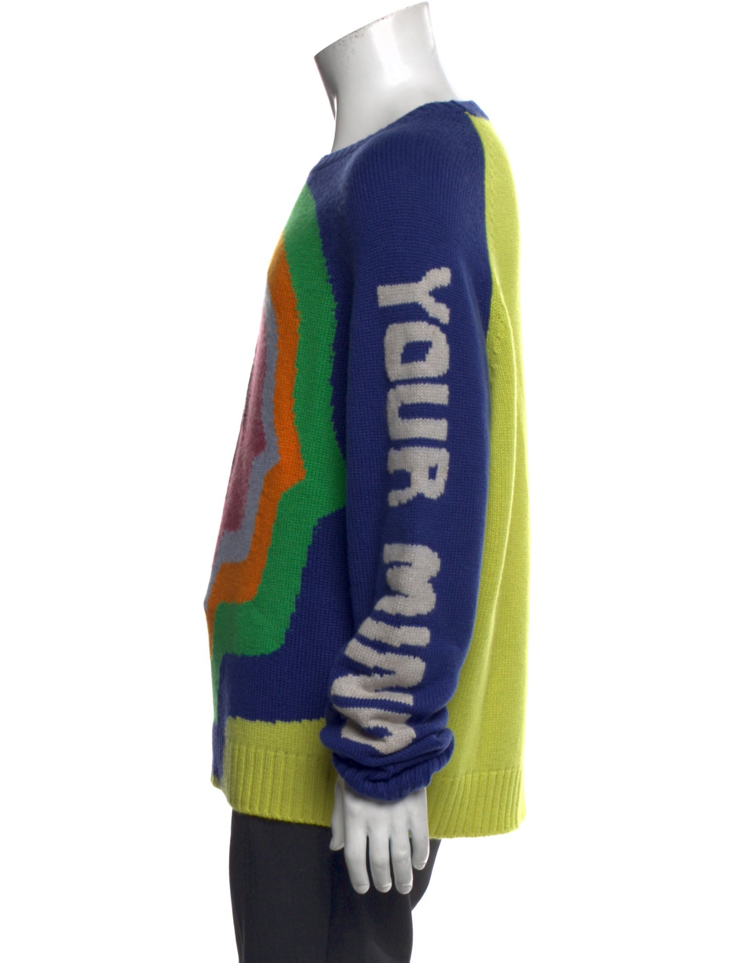 The Elder Statesman Cashmere Graphic Print Pullover