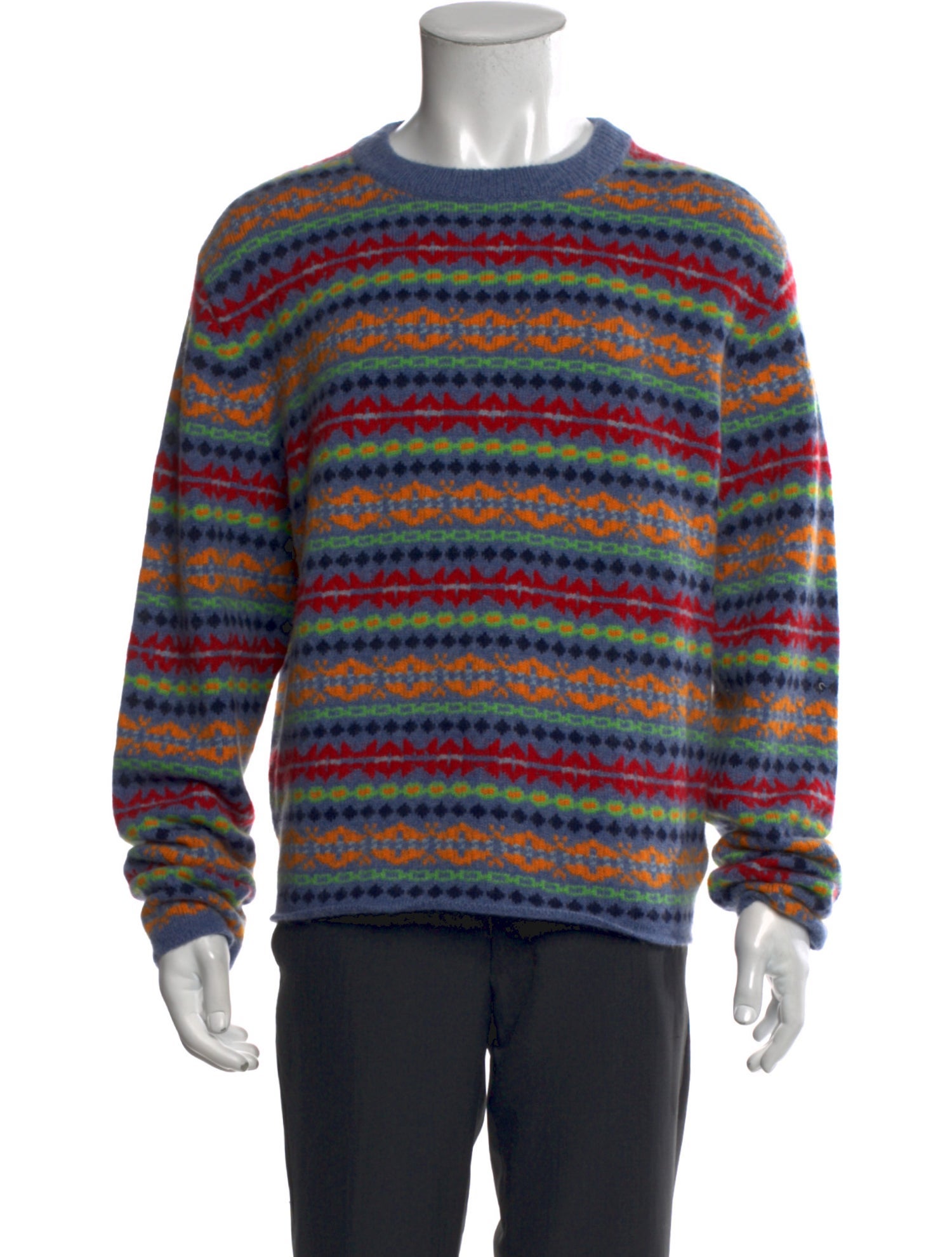 The Elder Statesman Cashmere Striped Pullover