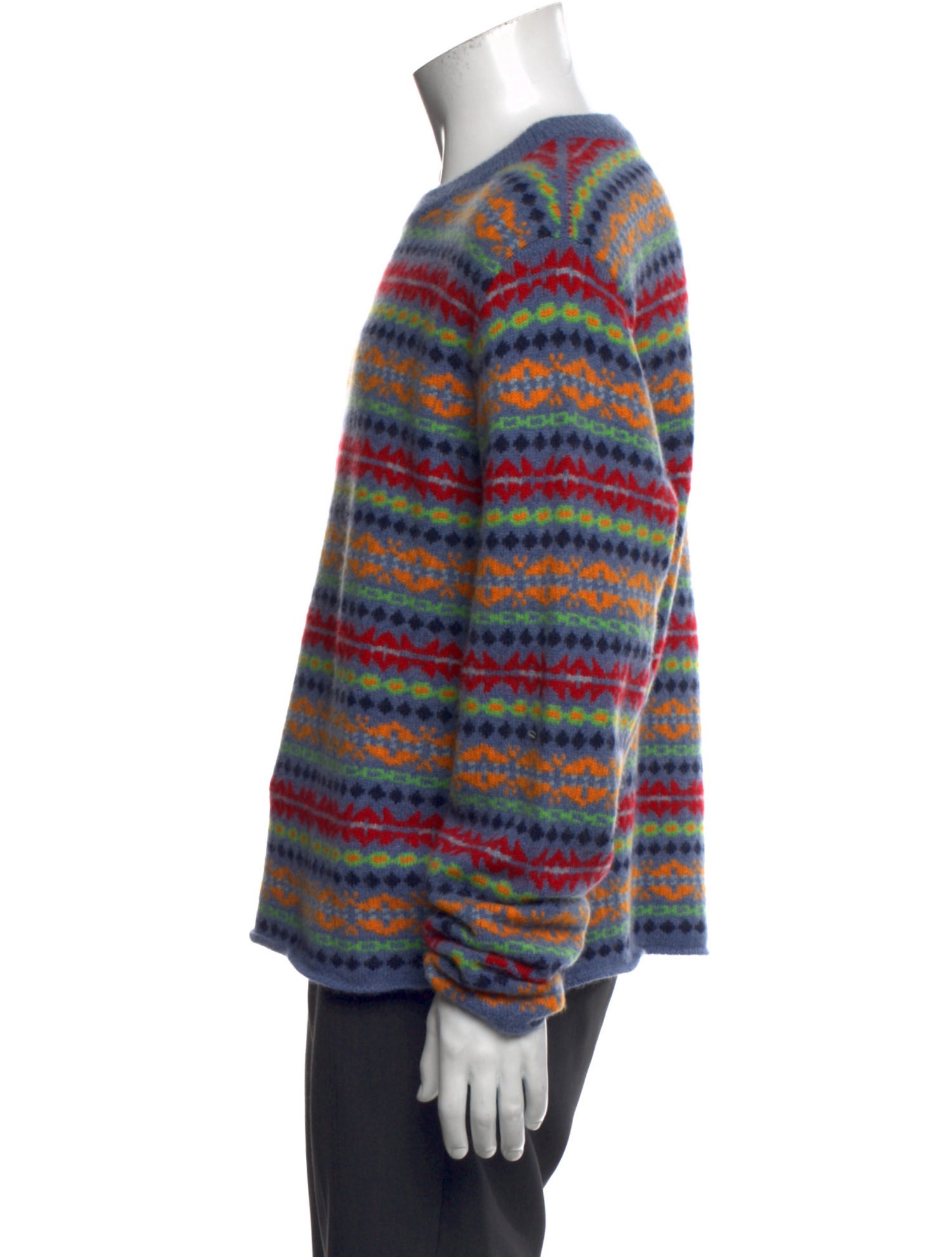 The Elder Statesman Cashmere Striped Pullover