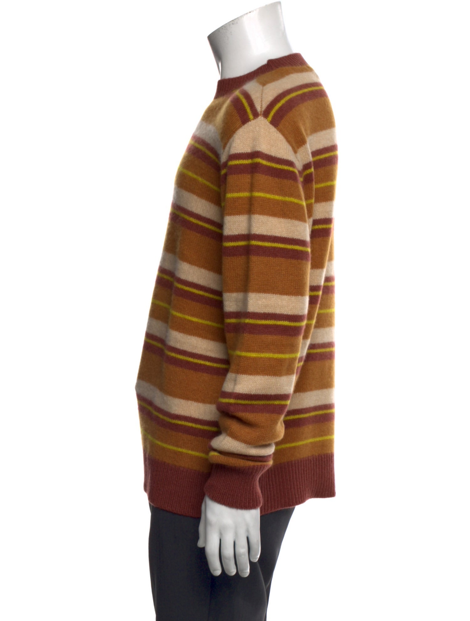 The Elder Statesman Cashmere Striped Pullover