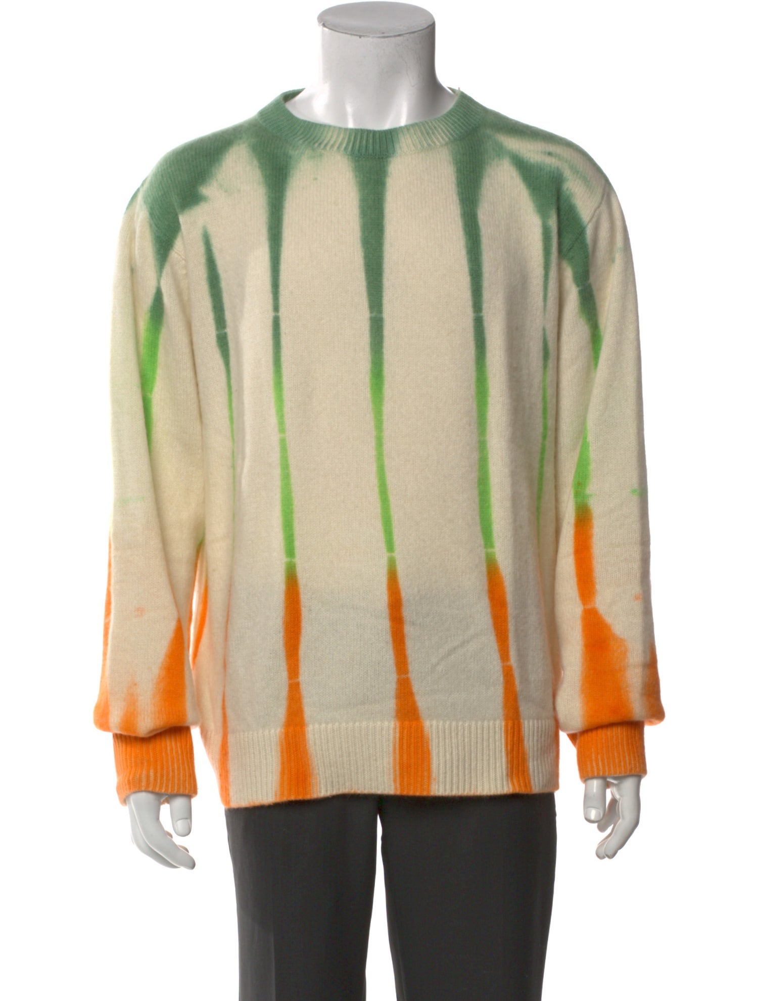 The Elder Statesman Cashmere Tie-Dye Print Pullover