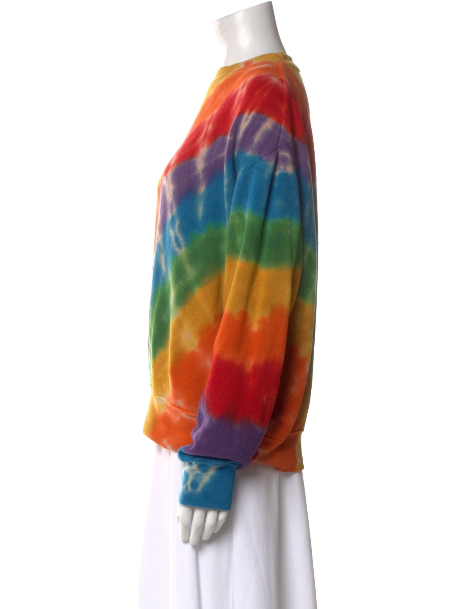 The Elder Statesman Tie-Dye Print Crew Neck Sweatshirt