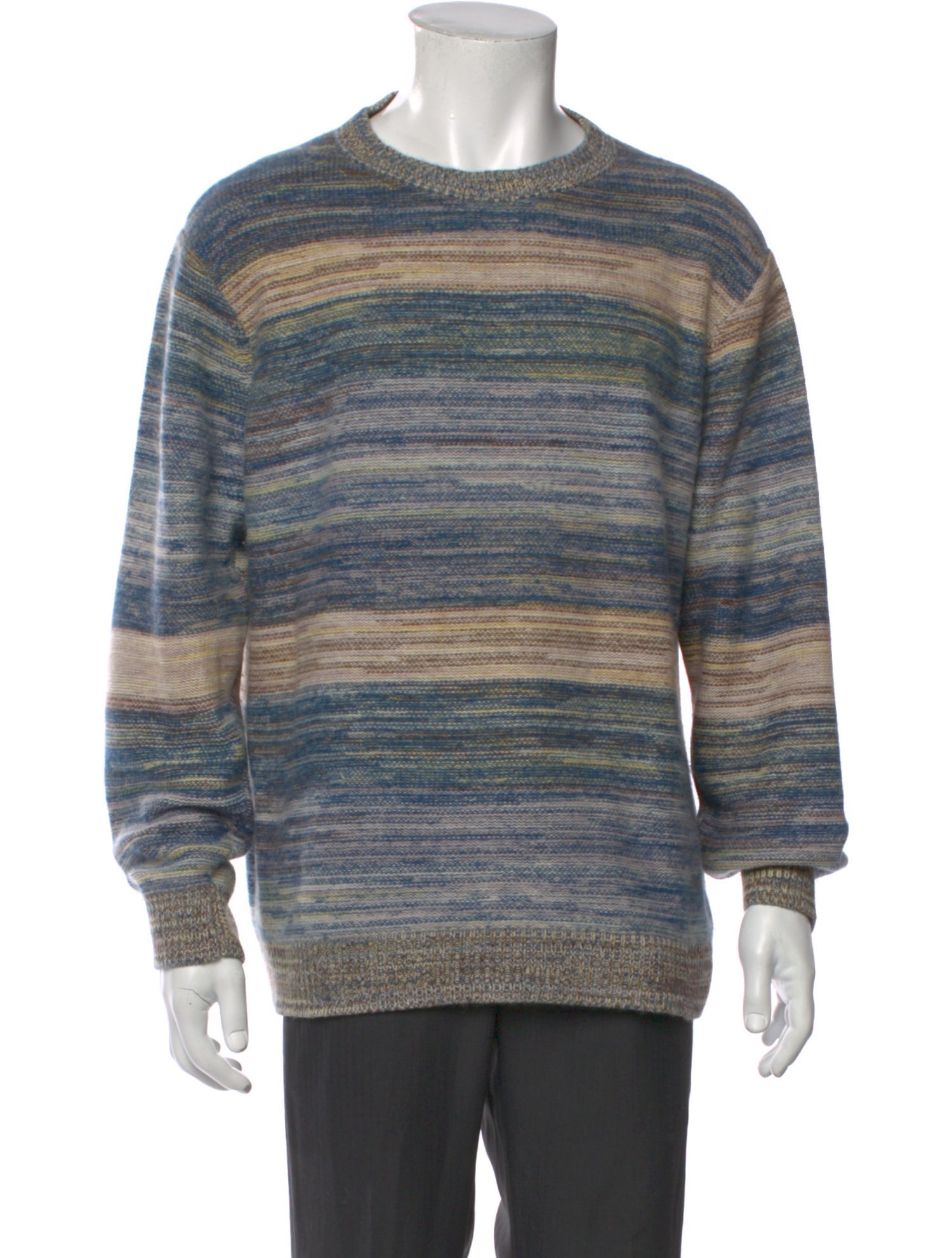 The Elder Statesman Cashmere Striped Pullover