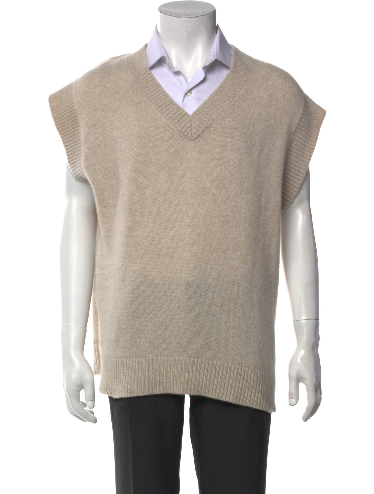 The Elder Statesman Cashmere V-Neck Sweater Vest
