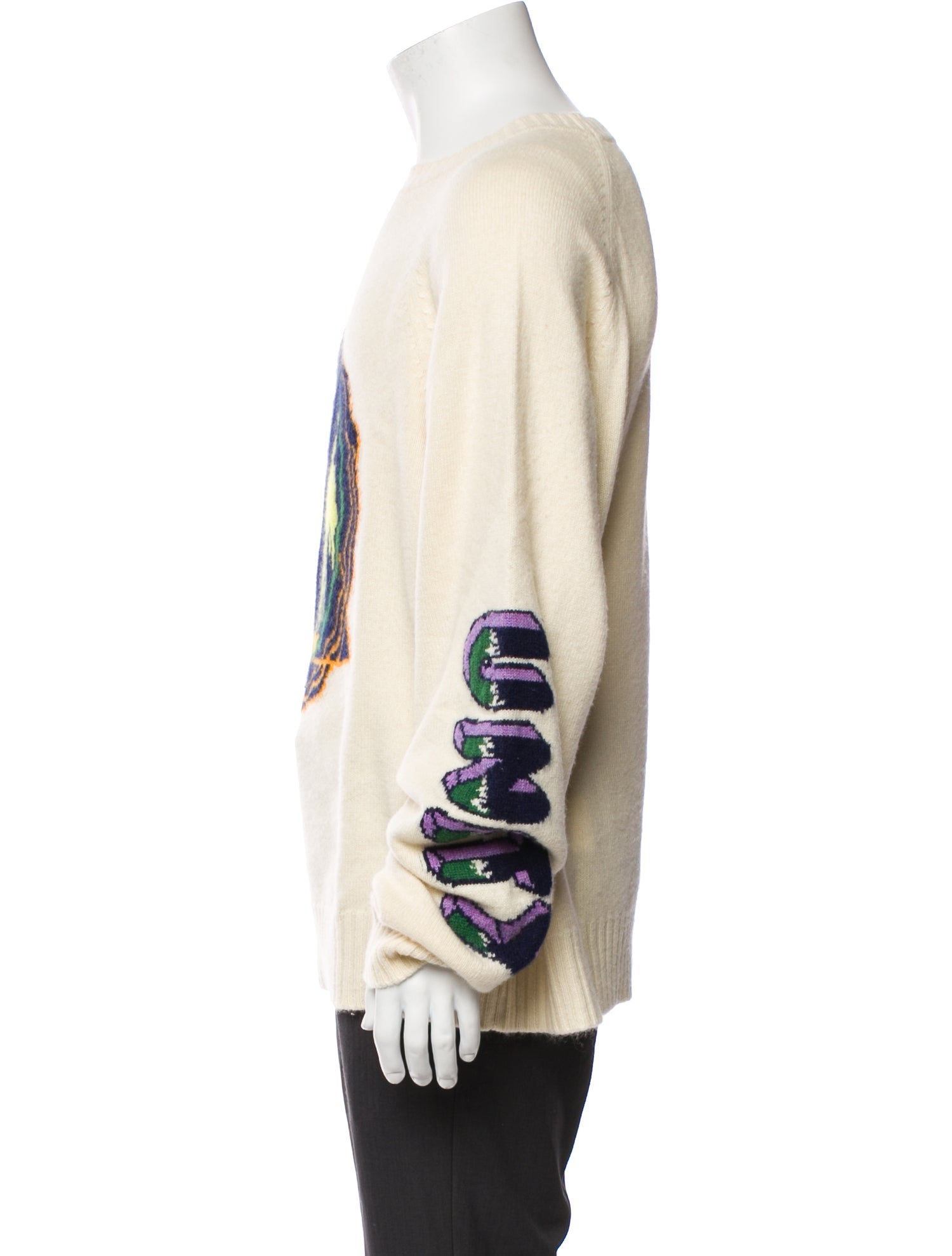 The Elder Statesman Cashmere Graphic Print Pullover