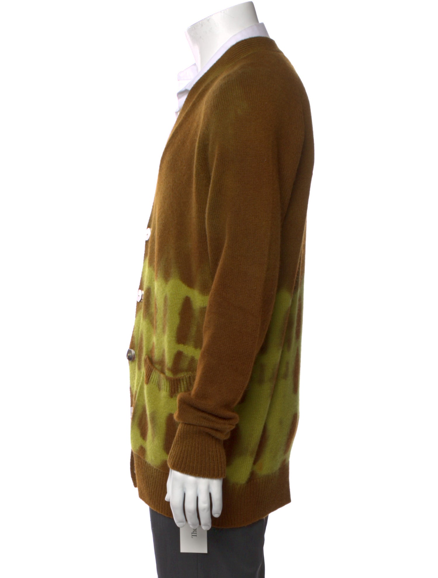 The Elder Statesman Cashmere Printed Cardigan