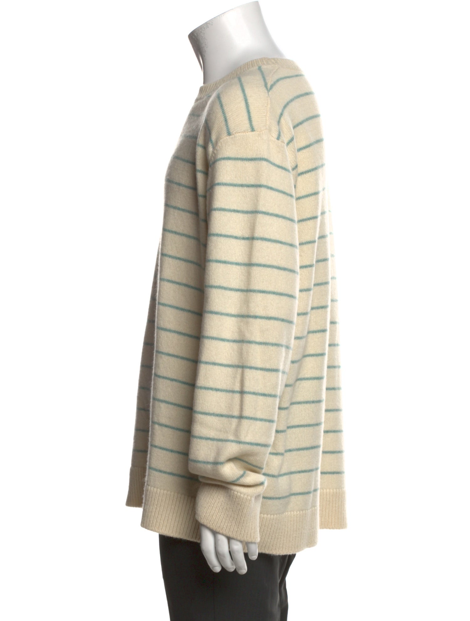 The Elder Statesman Cashmere Striped Pullover