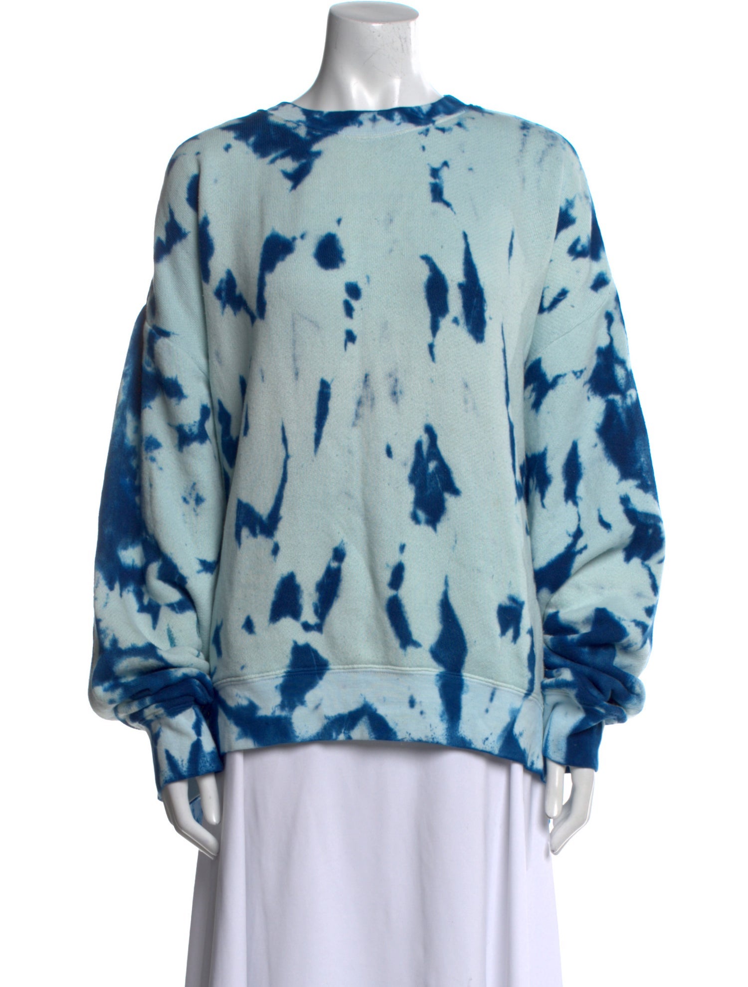 The Elder Statesman Tie-Dye Print Bateau Neckline Sweatshirt