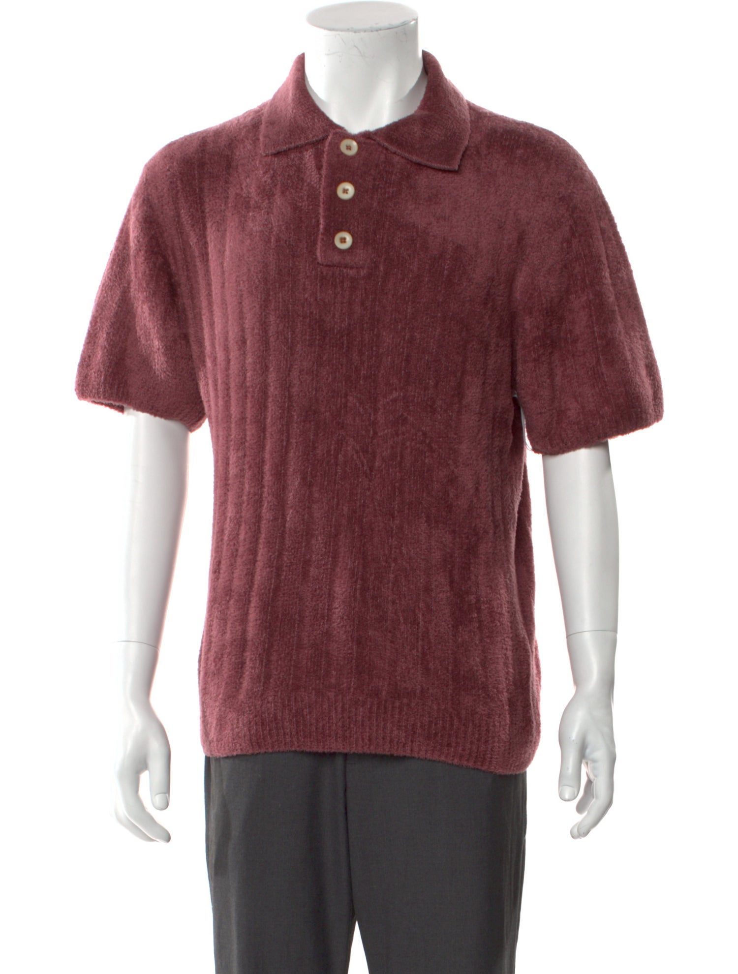 The Elder Statesman Collar Short Sleeve Polo Shirt w/ Tags