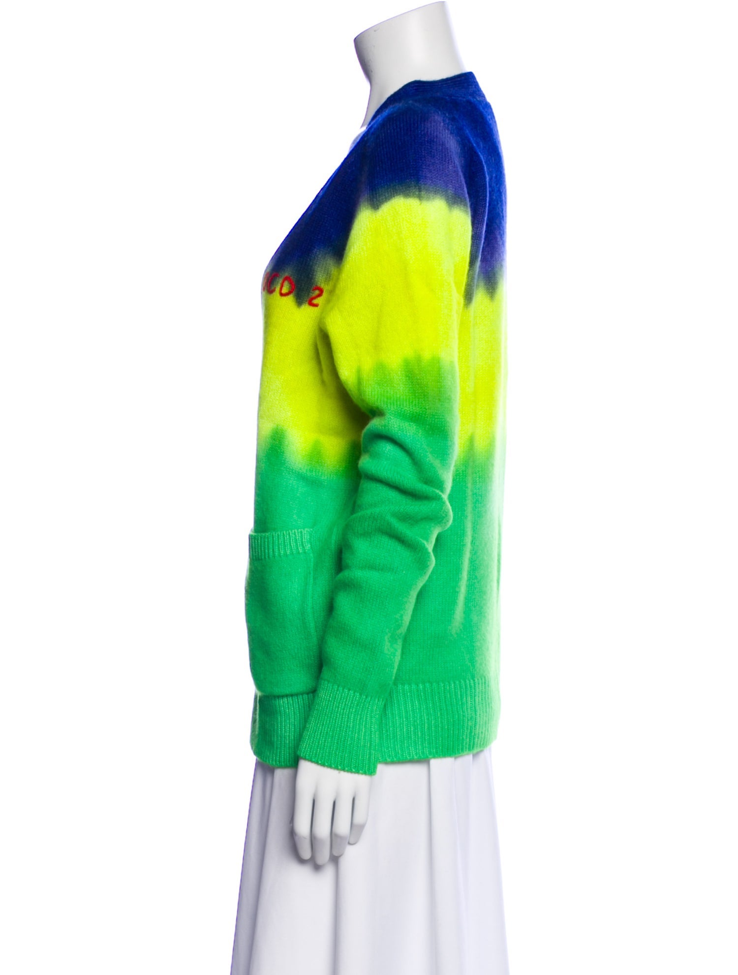 The Elder Statesman Cashmere Tie-Dye Print Sweater