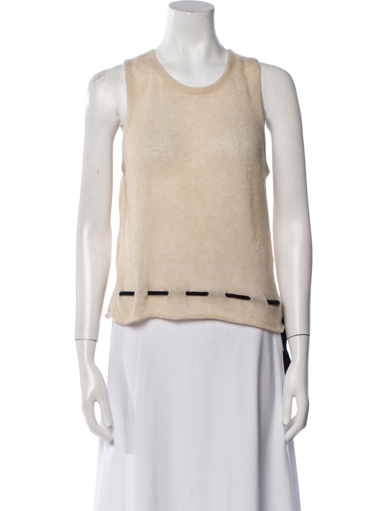 The Elder Statesman Cashmere Scoop Neck Top