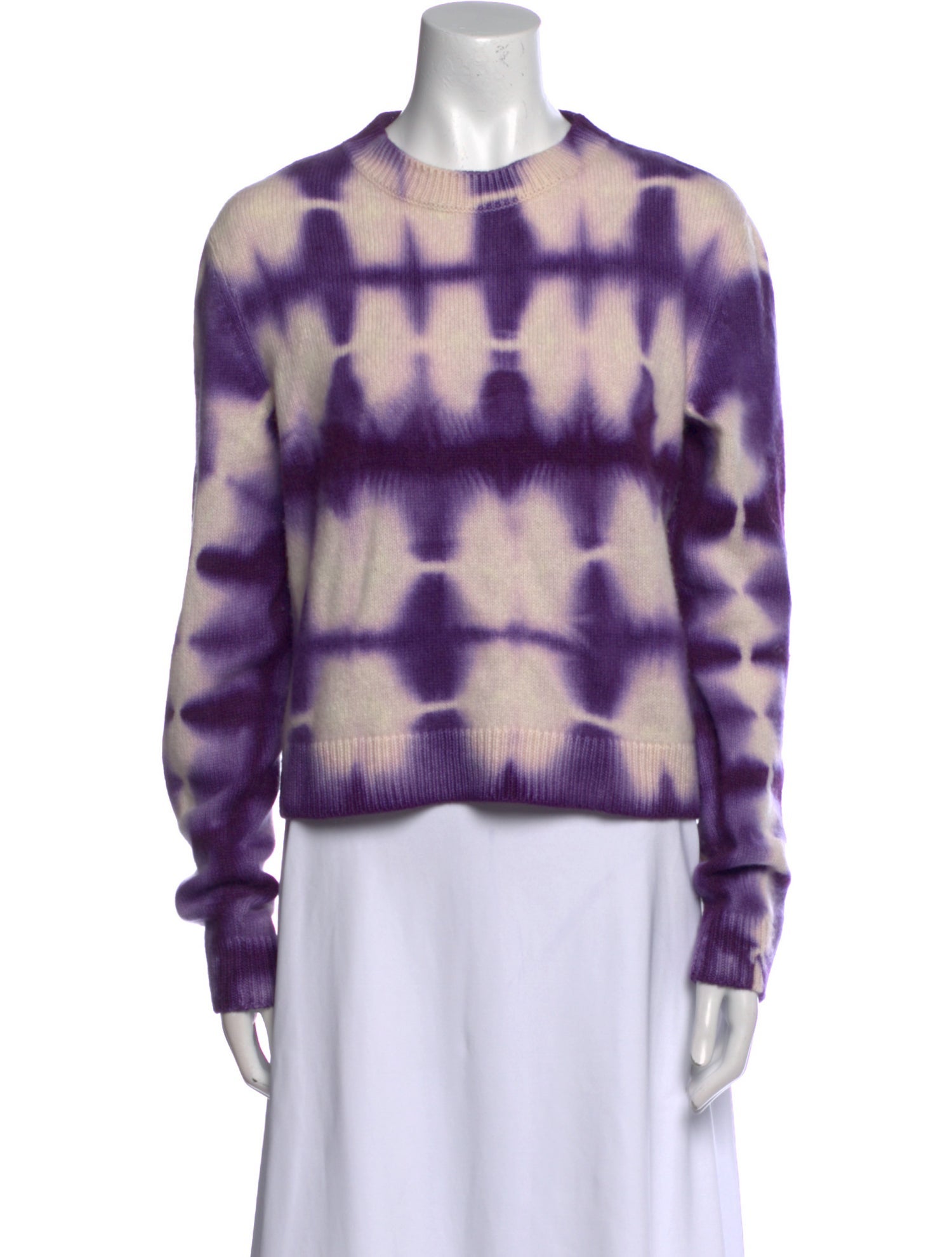 The Elder Statesman Cashmere Tie-Dye Print Sweater